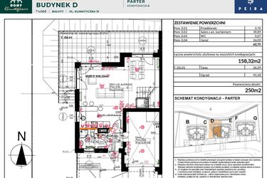 Rzut - Dom na sprzedaż 6 pokoi o powierzchni 158,32 m² - numer 31 D w Domy Klimatyczna