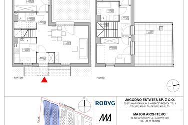 Rzut - Dom na sprzedaż 4 pokoje o powierzchni 82,34 m² - numer RJ5/D2/D24/B w Robyg Jagodno