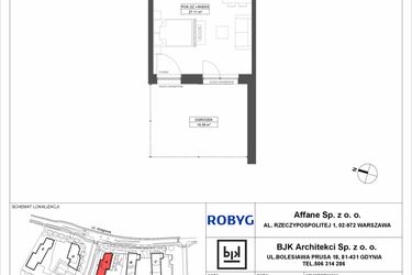 Rzut - Mieszkanie na sprzedaż 1 pokój o powierzchni 36,63 m² - numer A.1M10 w WENDY
