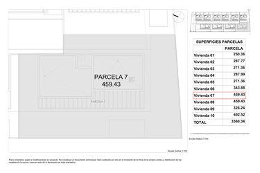 Rzut - Dom na sprzedaż 3 pokoje o powierzchni 296,34 m² - numer 7 w Domy w Finestrat - 81346092