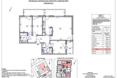 Rzut - Mieszkanie na sprzedaż 4 pokoje o powierzchni 95,74 m² - numer A4 w Vilanovia Park