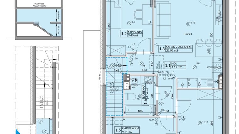 Rzut - Mieszkanie na sprzedaż 4 pokoje o powierzchni 64,03 m² - numer 29B w Domy na Witosa etap 1B