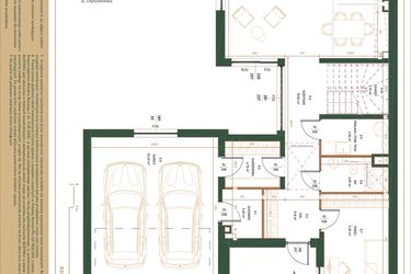 Rzut - Dom na sprzedaż 6 pokoi o powierzchni 222,76 m² - numer 6 w Rezydencje Piaseczno