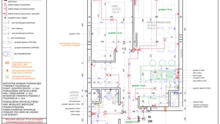Rzut - Mieszkanie na sprzedaż 2 pokoje o powierzchni 48,64 m² - numer A.4.9 w Piekary 18