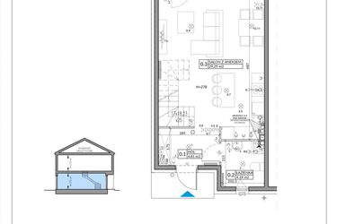 Rzut - Mieszkanie na sprzedaż 4 pokoje o powierzchni 82,75 m² - numer 59A w Domy na Witosa etap 2A i 2B