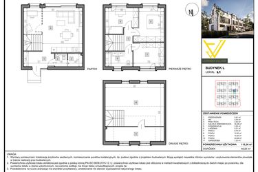 Rzut - Mieszkanie na sprzedaż 5 pokoi o powierzchni 112,36 m² - numer L1 w Juranda Village etap II