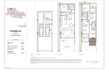 Rzut - Dom na sprzedaż 4 pokoje o powierzchni 133,49 m² - numer 56 w Soleia Living