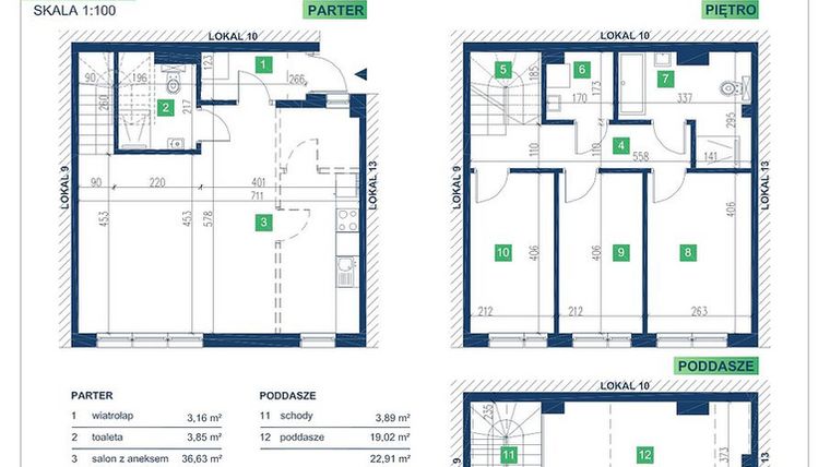 Rzut - Dom na sprzedaż 5 pokoi o powierzchni 113,13 m² - numer 11 w Vista Forest Stabłowice
