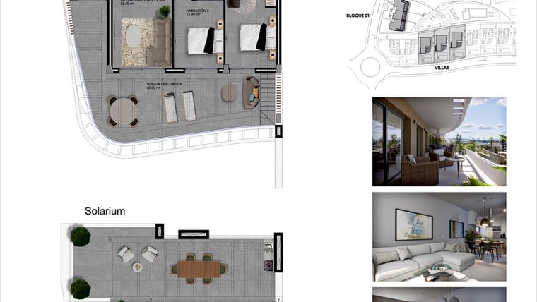Rzut - Mieszkanie na sprzedaż 3 pokoje o powierzchni 103,1 m² - numer 18 w Apartamenty w Finestrat - 25789945