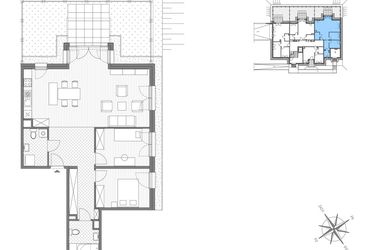 Rzut - Mieszkanie na sprzedaż 3 pokoje o powierzchni 88,35 m² - numer C.3 w Stawowa ABC