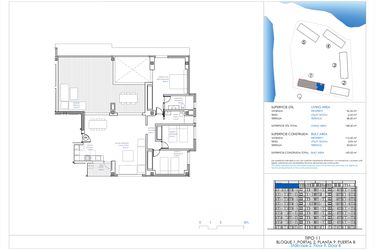 Rzut - Mieszkanie na sprzedaż 3 pokoje o powierzchni 169,55 m² - numer 9-B3 w Apartamenty w Dehesa de Campoamor - 20147494