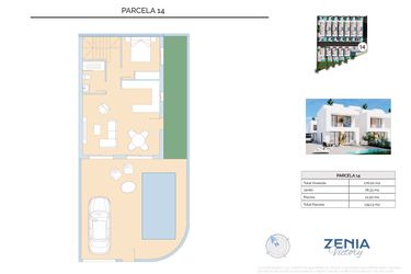 Rzut - Dom na sprzedaż 3 pokoje o powierzchni 139,13 m² - numer 14 w La Zenia Victory - Orihuela Costa