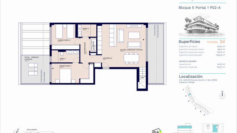 Rzut - Mieszkanie na sprzedaż 2 pokoje o powierzchni 123,3 m² - numer A11-047 w Unika I