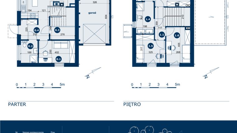 Rzut - Dom na sprzedaż 5 pokoi o powierzchni 131,07 m² - numer IV.15.a w Nowy Park Domy Tyniec etap IV