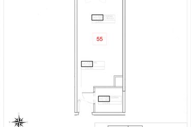 Rzut - Mieszkanie na sprzedaż 1 pokój o powierzchni 28,89 m² - numer A4-4 w Rezydencja Ogród Saski etap I i II