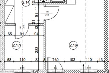 Rzut - Mieszkanie na sprzedaż 2 pokoje o powierzchni 48,03 m² - numer 22.11 w Osiedle Wyszyńskiego