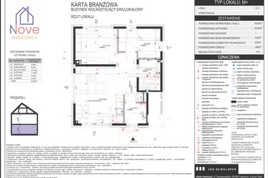 Rzut - Dom na sprzedaż 3 pokoje o powierzchni 59 m² - numer E1.1 w Nove Piaseczno 2 etap E