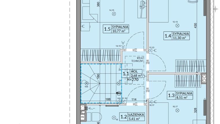 Rzut - Dom na sprzedaż 4 pokoje o powierzchni 84,31 m² - numer 28B w Zielono Mi 2