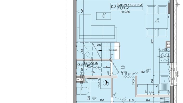 Rzut - Dom na sprzedaż 3 pokoje o powierzchni 75,74 m² - numer 29B w Zielono Mi 2