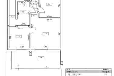 Rzut - Mieszkanie na sprzedaż 3 pokoje o powierzchni 53,38 m² - numer M6 w Osiedle Zygmunta