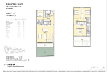 Rzut - Mieszkanie na sprzedaż 4 pokoje o powierzchni 141 m² - numer 1.2 w Evergreen Homes - Mijas