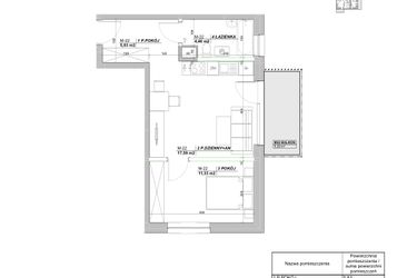 Rzut - Mieszkanie na sprzedaż 2 pokoje o powierzchni 39,21 m² - numer A.22 w Laurowy Zakątek