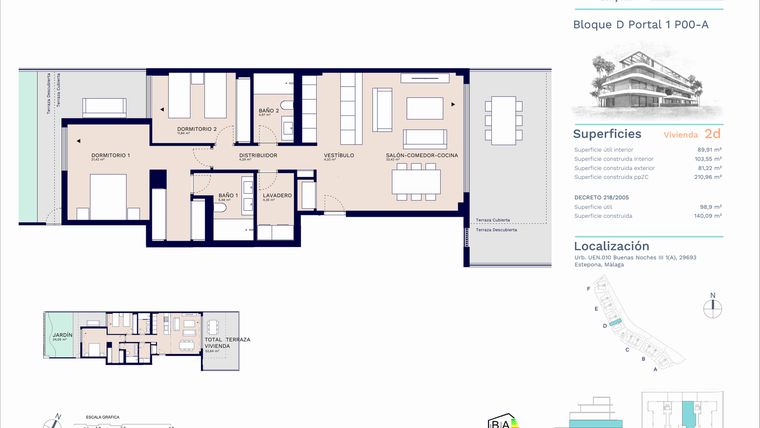 Rzut - Mieszkanie na sprzedaż 2 pokoje o powierzchni 129,76 m² - numer A11-031 w Unika I