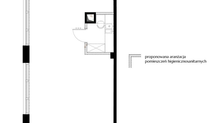 Rzut - Lokal użytkowy na sprzedaż 1 pokój o powierzchni 62,37 m² - numer 22 w BIZPARK D