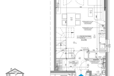 Rzut - Dom na sprzedaż 3 pokoje o powierzchni 68,29 m² - numer 15B w Osiedle Słoneczne etap II
