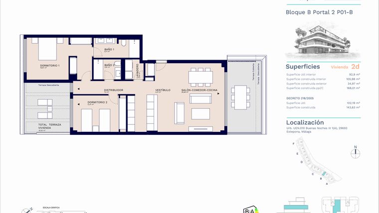 Rzut - Mieszkanie na sprzedaż 2 pokoje o powierzchni 133,05 m² - numer A11-016 w Unika I