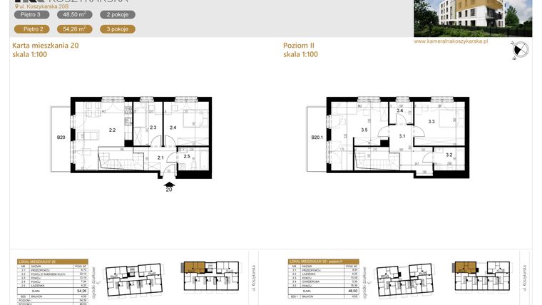 Rzut - Mieszkanie na sprzedaż 5 pokoi o powierzchni 102,76 m² - numer LM20 w Kameralna Koszykarska