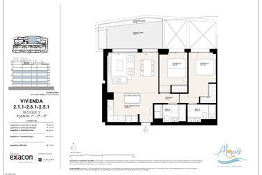 Rzut - Mieszkanie na sprzedaż 2 pokoje o powierzchni 105,91 m² - numer 31. w Alonis Living II