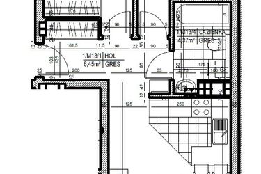 Rzut - Mieszkanie na sprzedaż 3 pokoje o powierzchni 52,3 m² - numer 13 w Staroniwskie Sady etap II