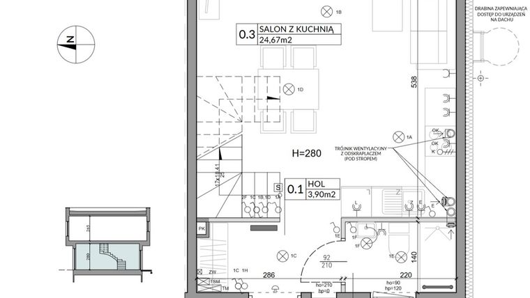 Rzut - Dom na sprzedaż 4 pokoje o powierzchni 74,84 m² - numer 25 w Boska Ksawerowska 2 etap 2