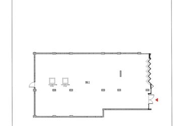 Rzut - Lokal użytkowy na sprzedaż 1 pokój o powierzchni 322,68 m² - numer U4 w Garbary 68