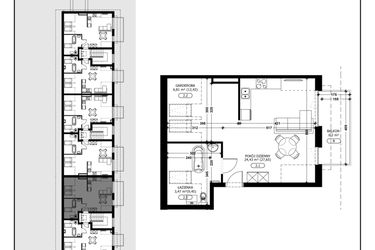 Rzut - Mieszkanie na sprzedaż 1 pokój o powierzchni 34,71 m² - numer B3-M17 w Śląska Park