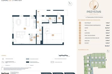 Rzut - Dom na sprzedaż 5 pokoi o powierzchni 195,17 m² - numer L2 w Przystań Złotokłos