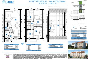 Rzut - Dom na sprzedaż 4 pokoje o powierzchni 145,26 m² - numer 2B w Domy w Biestrzykowie