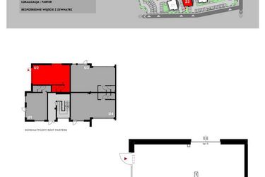 Rzut - Lokal użytkowy na sprzedaż 1 pokój o powierzchni 46,44 m² - numer Z3_U2 w Osiedle Malarska etap IV