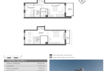 Rzut - Mieszkanie na sprzedaż 3 pokoje o powierzchni 81,88 m² - numer M44 w Ultra Marina etap II