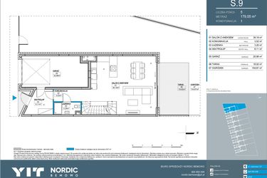 Rzut - Dom na sprzedaż 5 pokoi o powierzchni 200,45 m² - numer 9 w Nordic Bemowo Domy