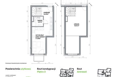 Rzut - Mieszkanie na sprzedaż 2 pokoje o powierzchni 52,95 m² - numer A47 w Traugutta Vita