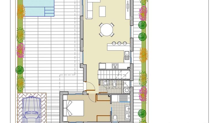 Rzut - Dom na sprzedaż 3 pokoje o powierzchni 205,4 m² - numer 10 w Domy w Pilar de la Horadada - 49675027