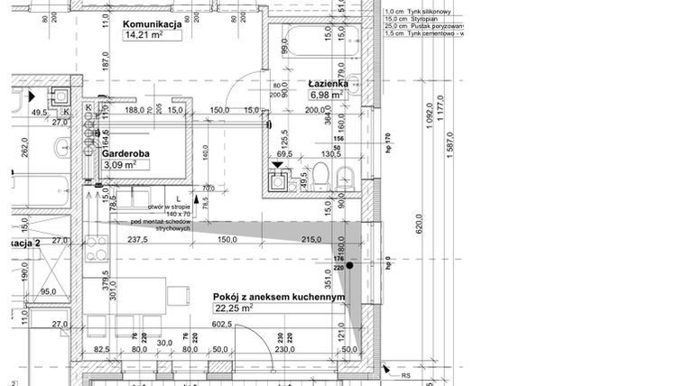 Rzut - Mieszkanie na sprzedaż 3 pokoje o powierzchni 78,75 m² - numer P9 w Osiedle Stara Cegielnia etap VII