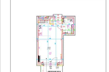 Rzut - Mieszkanie na sprzedaż 1 pokój o powierzchni 27,73 m² - numer A24 w Osiedle Zuchów
