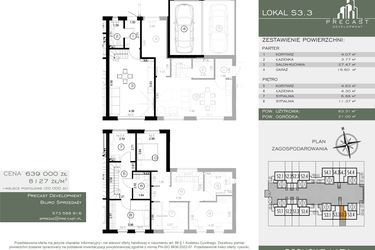 Rzut - Dom na sprzedaż 4 pokoje o powierzchni 78,63 m² - numer S3.3 w Osiedle Sosnowe Łazy