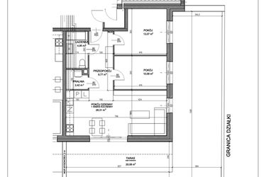 Rzut - Mieszkanie na sprzedaż 3 pokoje o powierzchni 68,49 m² - numer N.A.00.04 w Nobilis