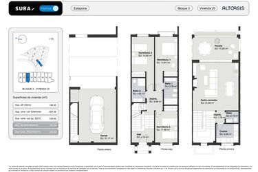 Rzut - Dom na sprzedaż 3 pokoje o powierzchni 230,62 m² - numer 20 w Altoasis