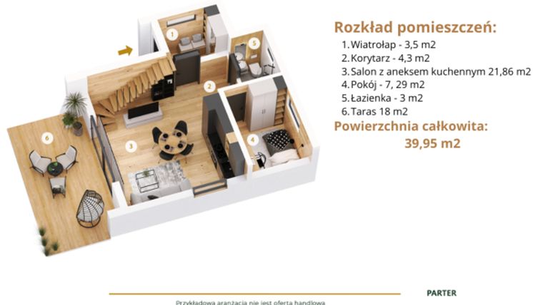 Rzut - Dom na sprzedaż 4 pokoje o powierzchni 77 m² - numer B2 w Laskowe Wzgórze
