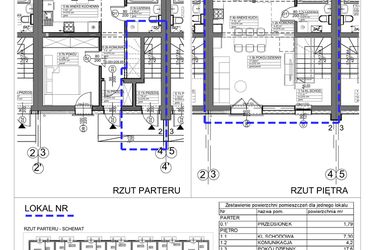 Rzut - Mieszkanie na sprzedaż 3 pokoje o powierzchni 63,87 m² - numer 4 w Apartamenty Koluszki